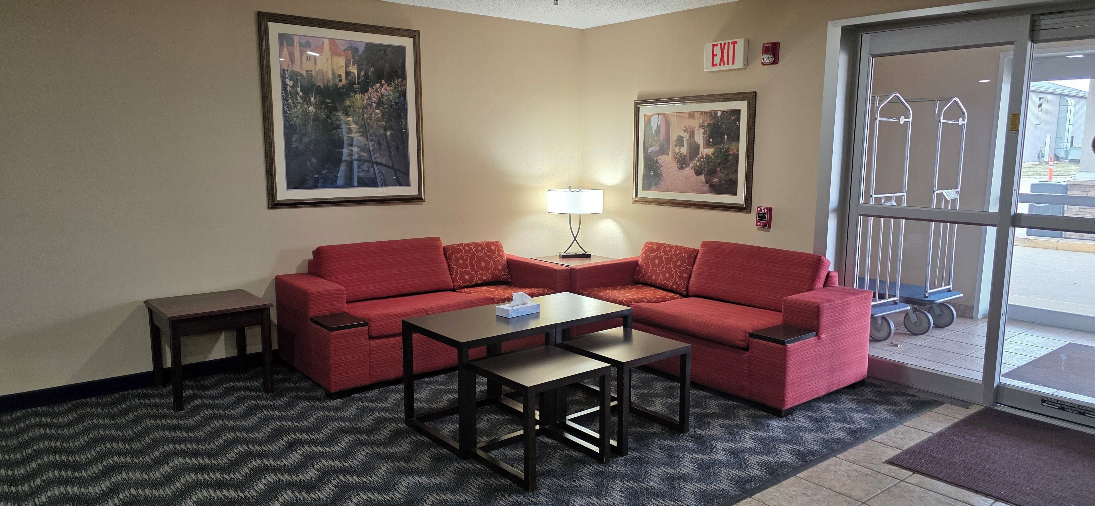 Lobby sitting area