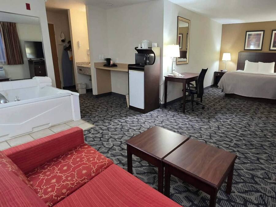 Premium bedding, pillow-top beds, in-room safe, desk