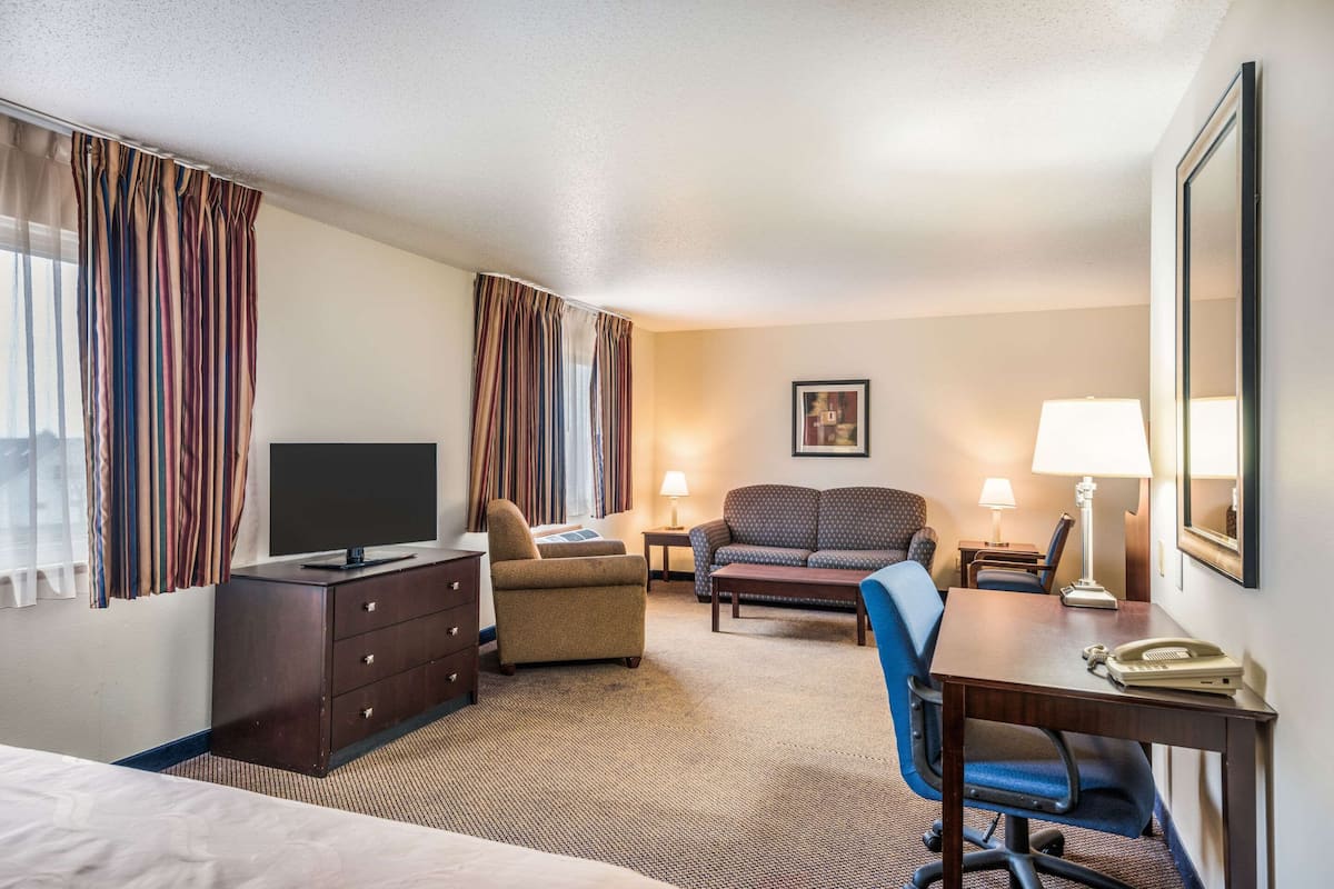 Suite, 1 King Bed, Non Smoking | Premium bedding, pillowtop beds, in-room safe, desk