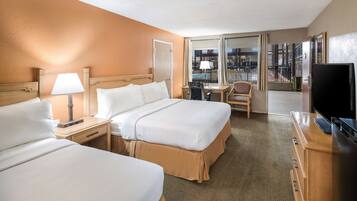 Standard Room, 2 Queen Beds (Two Queens Interior Facing) | Desk, laptop workspace, iron/ironing board, free WiFi