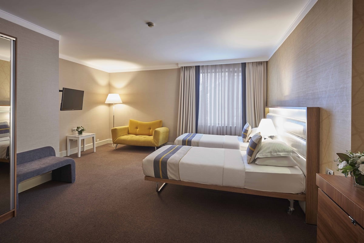 Minibar, in-room safe, desk, laptop workspace