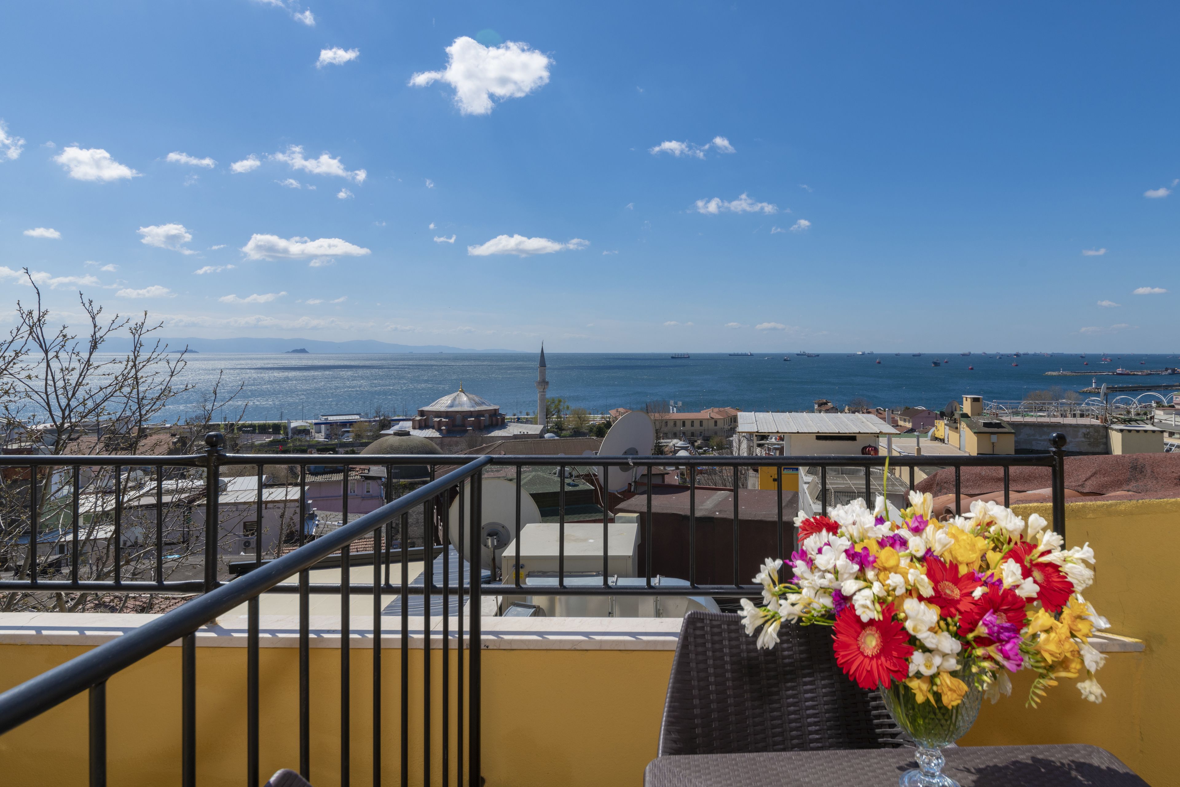 deluxe double room, 1 bedroom, balcony, sea view | balcony view