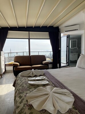 Superior Room Sea View | 1 ห้องนอน, ผ้าปูที่นอนฝ้ายอียิปต์, เครื่องนอนระดับพรีเมียม