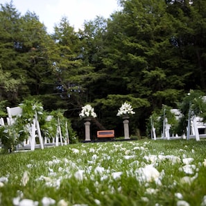 Área de bodas al aire libre