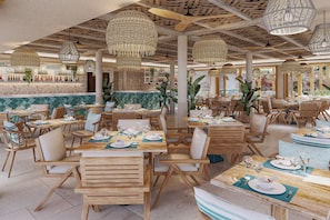 8 restaurantes, café da manhã, culinária internacional