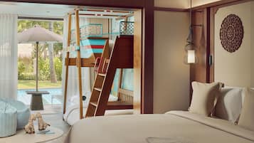 Family Concierge Connecting Junior Suite Lagoon Access | Minibar, in-room safe, individually furnished, desk