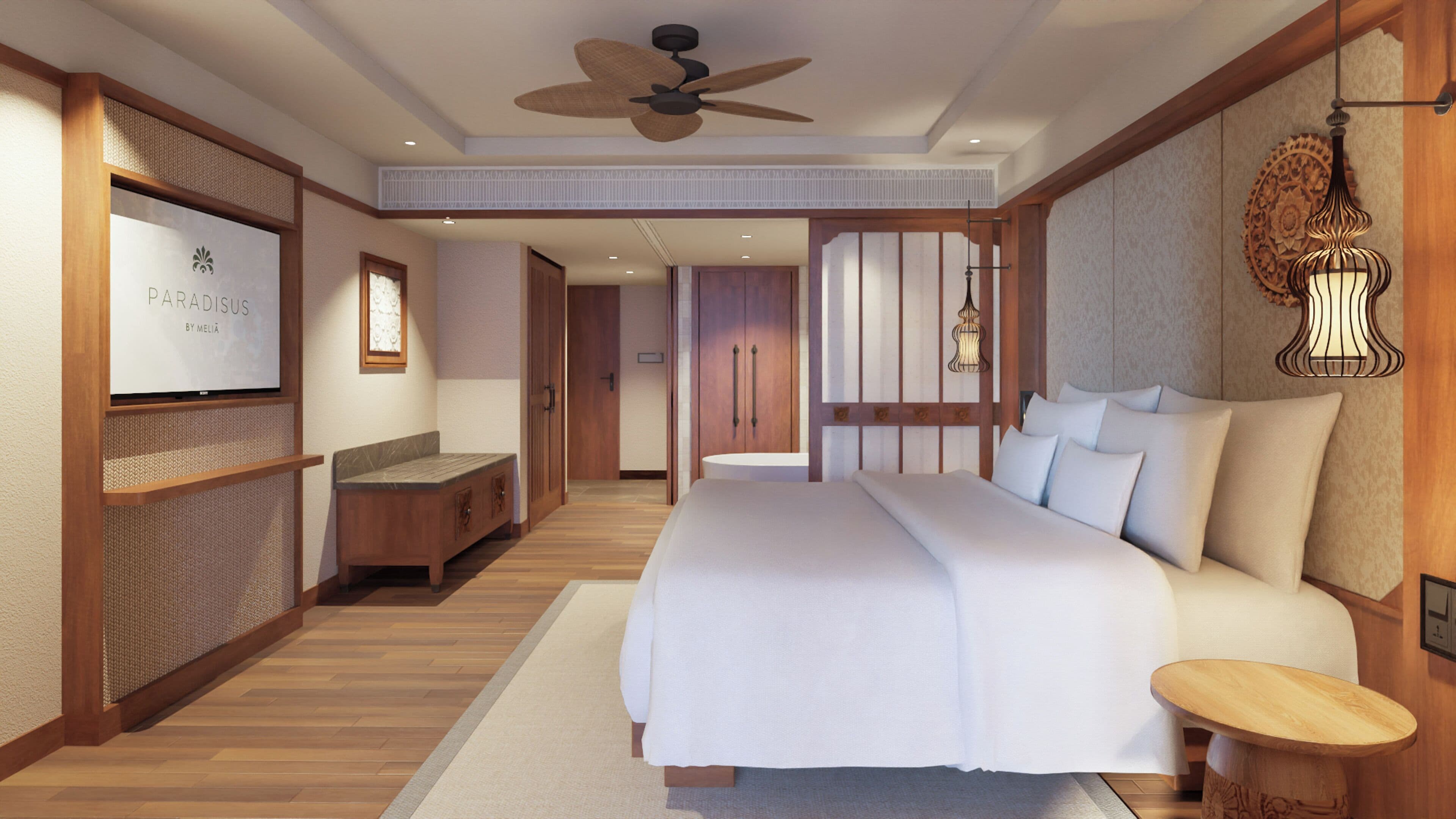 Minibar, coffres-forts dans les chambres, ameublement personnalisé