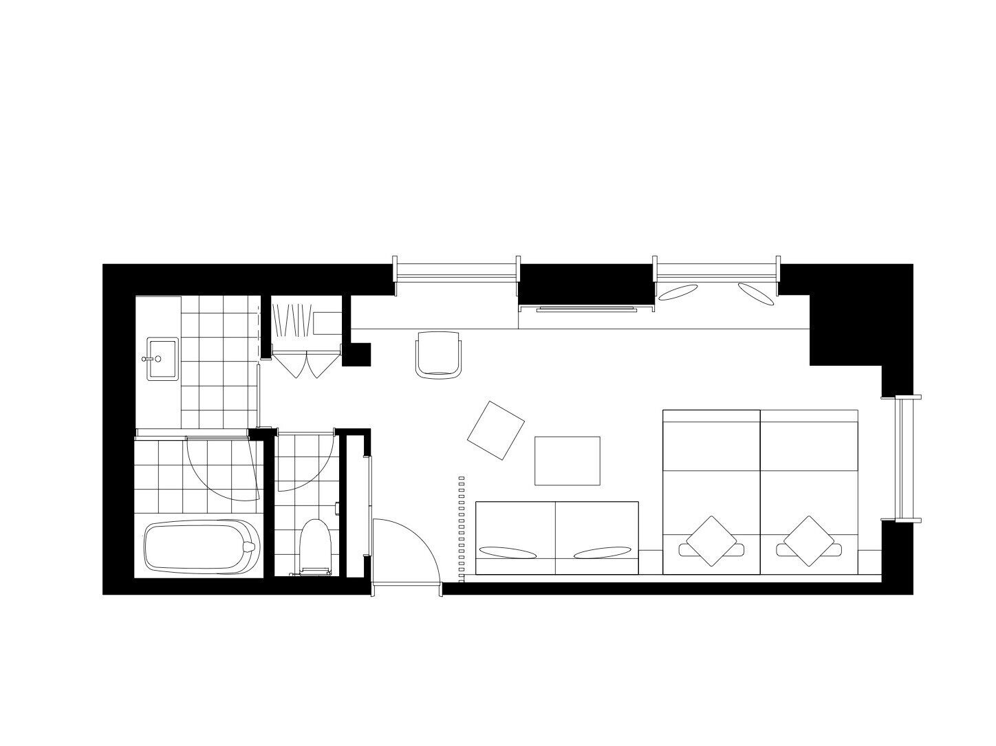 1 bedroom, down duvets, in-room safe, desk