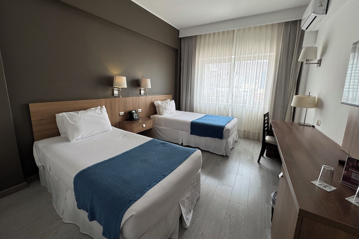 Room, 2 Twin Beds, City View | Minibar, in-room safe, desk, blackout drapes