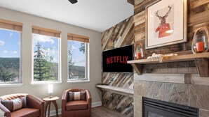 1-Bedroom Condominium 206E | Living area - Crestview Condominiums by All Seasons Resort Lodging (Park City)