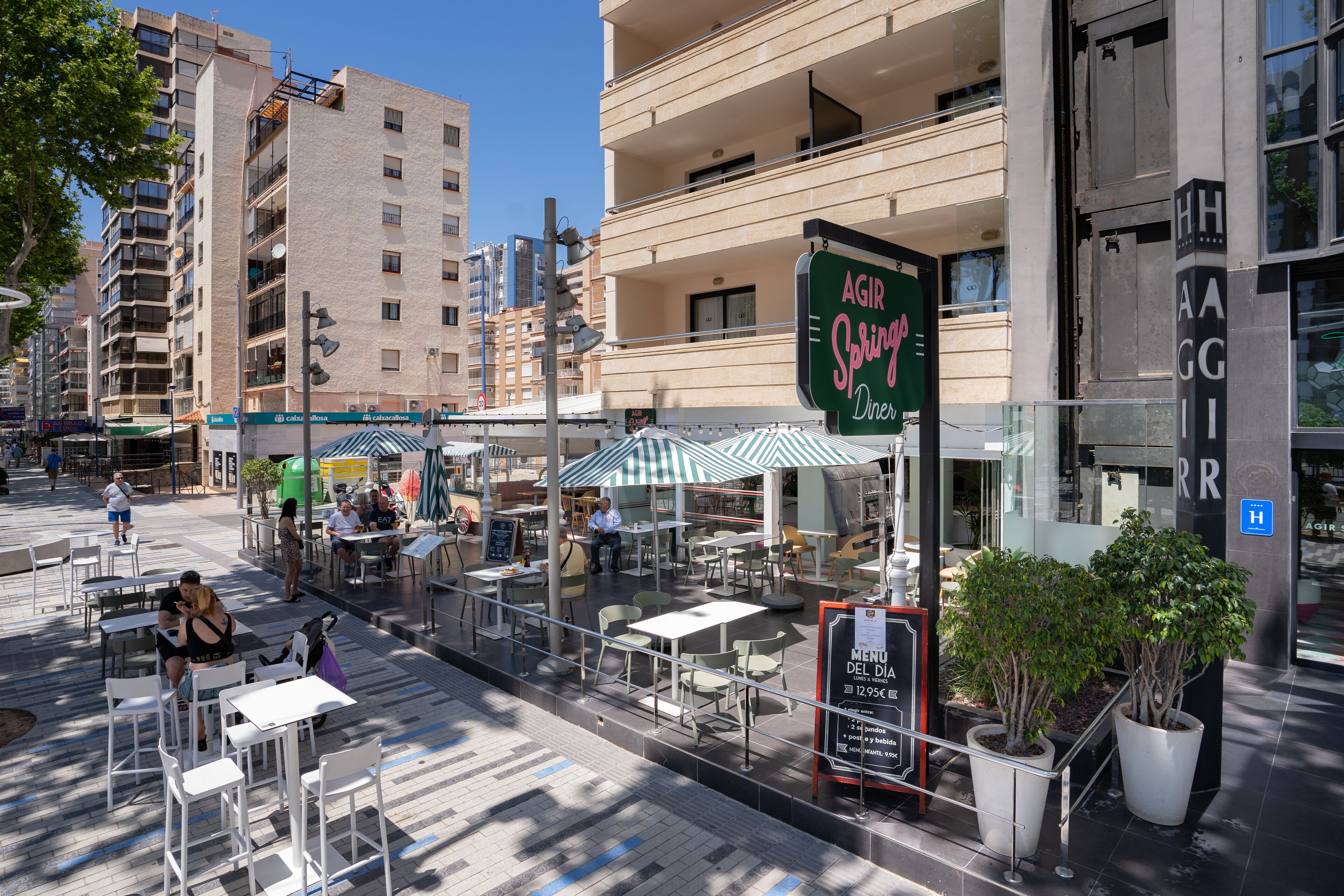 rooftop bar, pool views, open daily