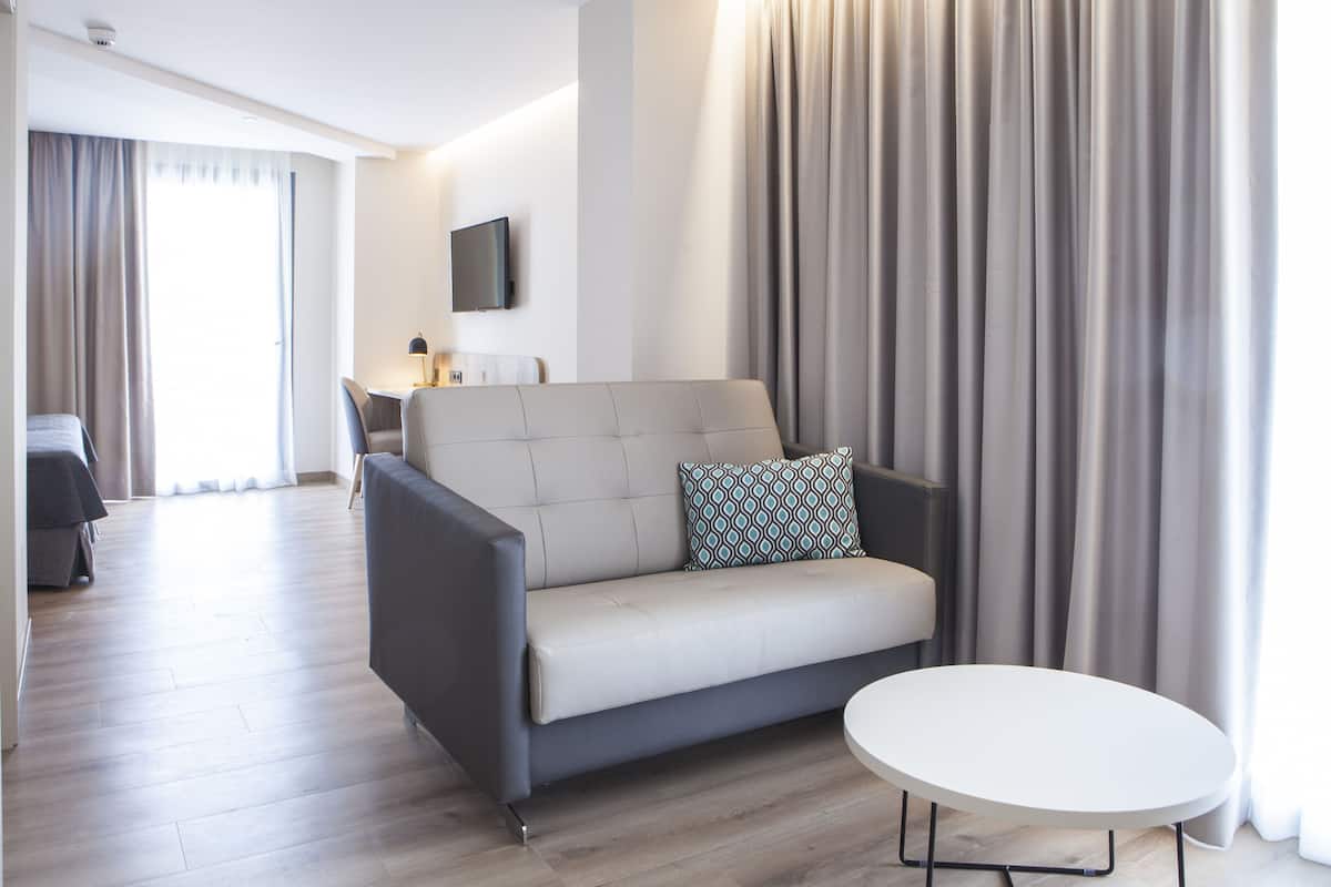 junior suite | minibar, desk, laptop workspace, blackout curtains