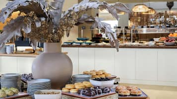Daily buffet breakfast for a fee