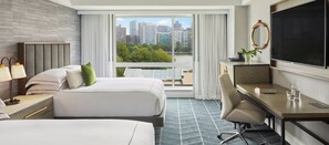 Quarto, 2 camas Queen (Exterior View) | 1 quarto, lençóis italianos Frette, roupas de cama premium