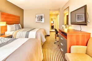 Room, 2 Double Beds, Non Smoking | In-room safe, desk, laptop workspace, iron/ironing board - Prince Flushing Hotel (Flushing)
