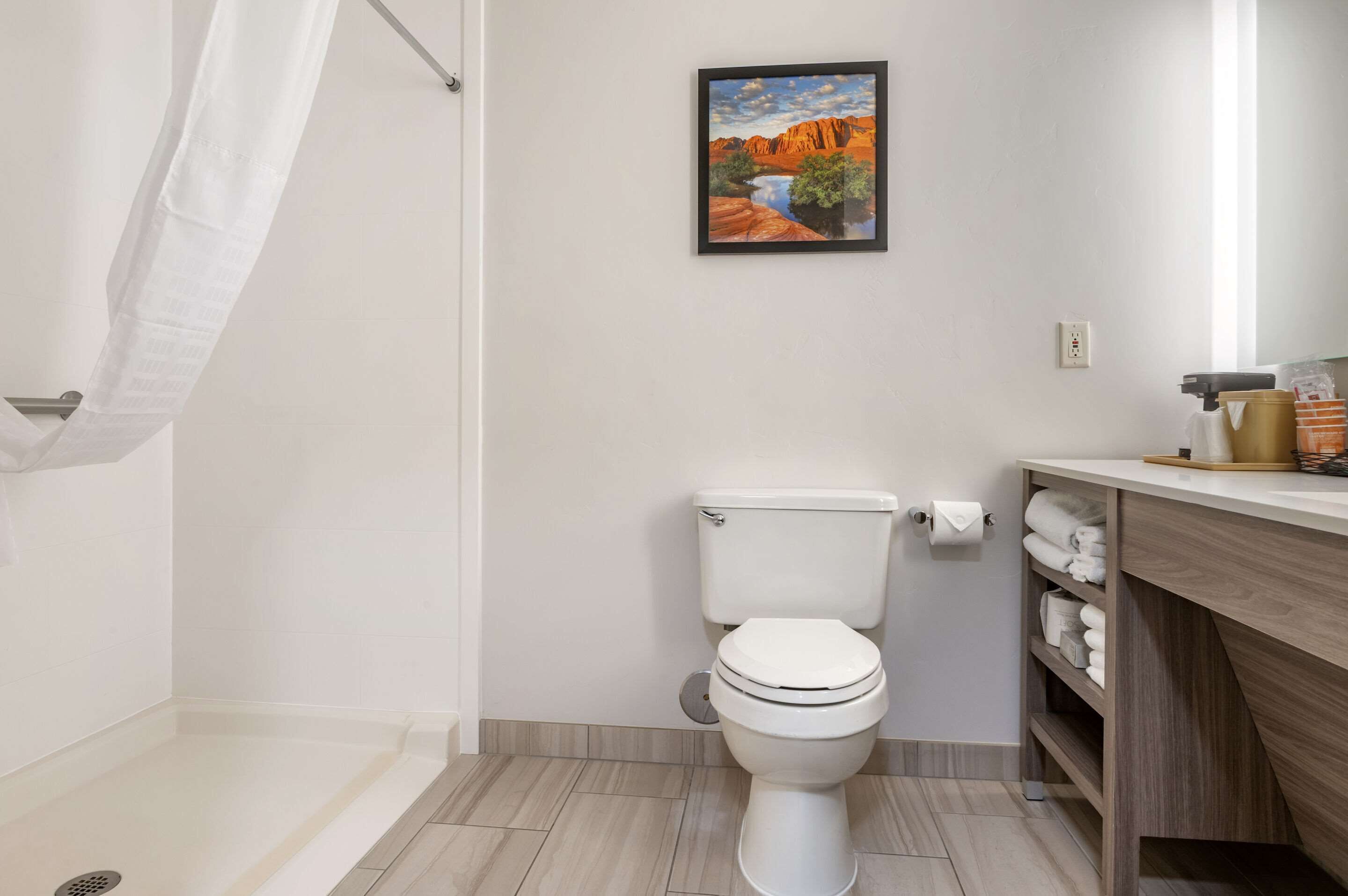 room, 2 queen beds, accessible, non smoking | bathroom | towels