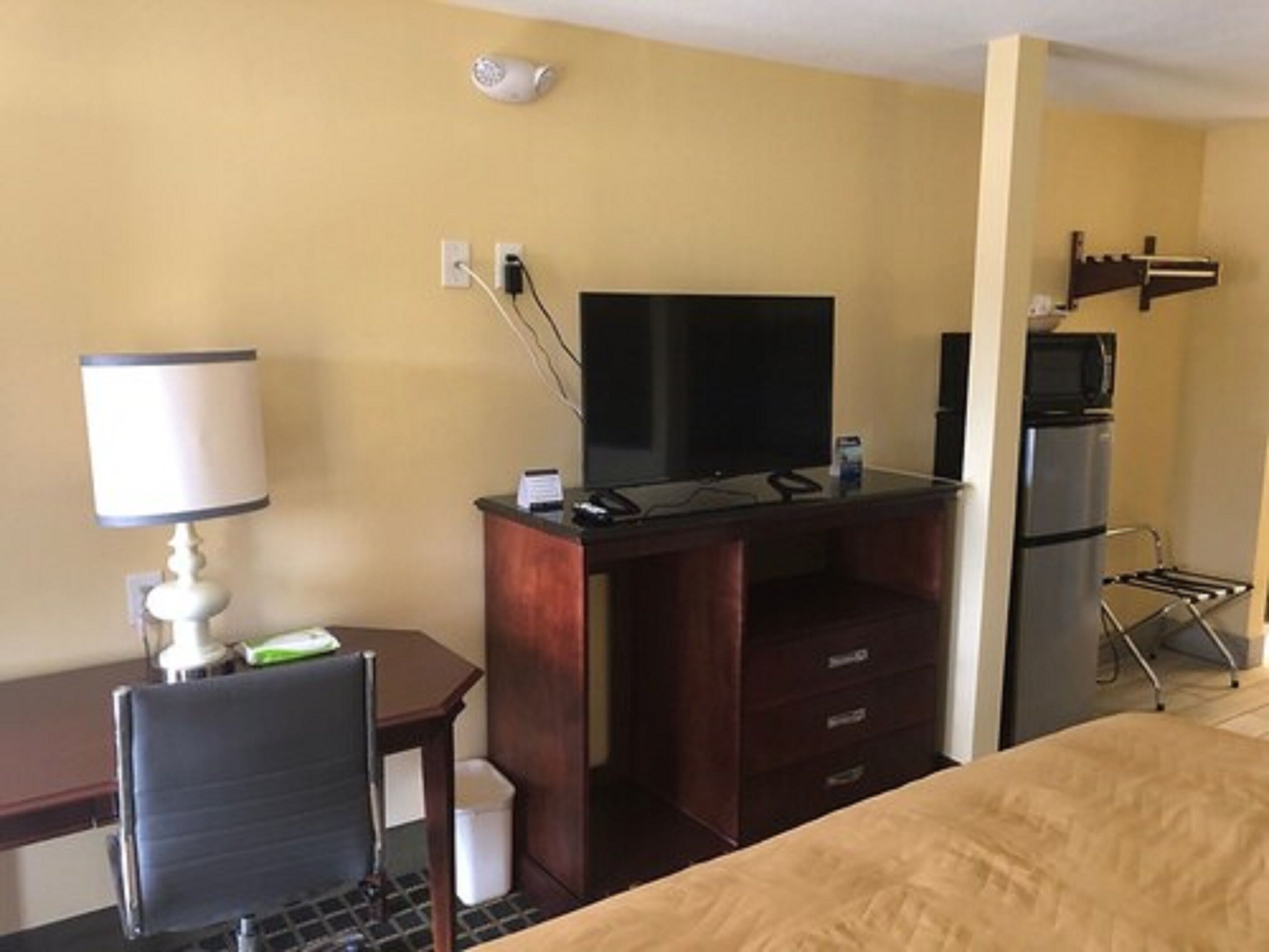 deluxe studio suite, 1 king bed, smoking | mini fridge