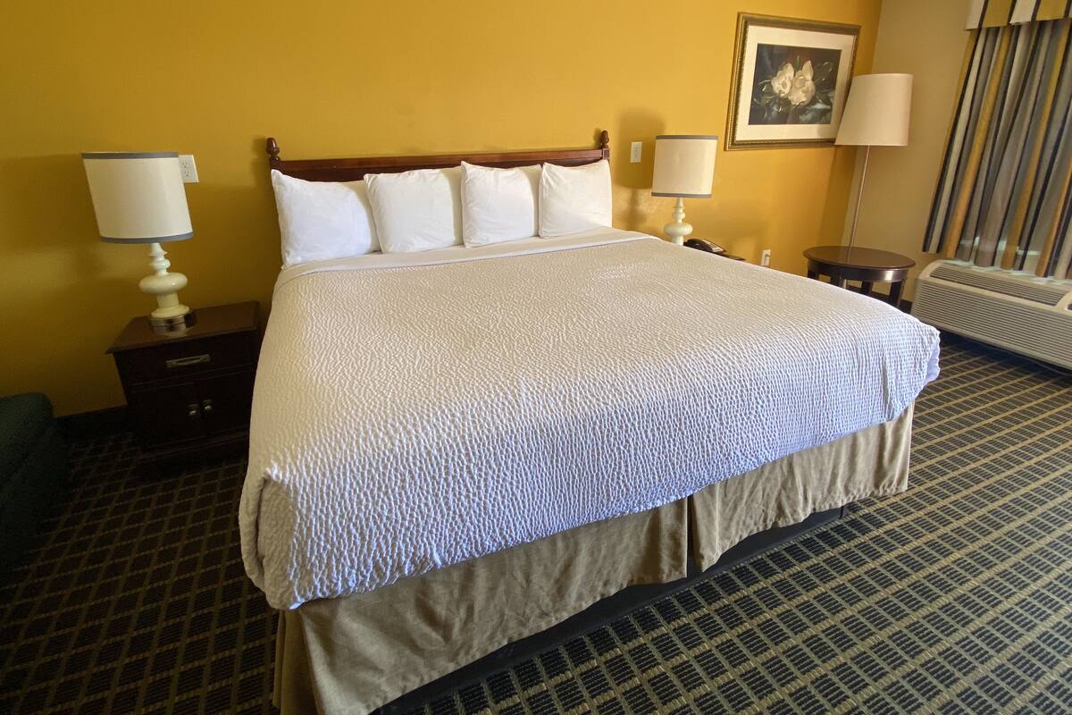 Deluxe Room, 1 King Bed | Desk, blackout drapes, iron/ironing board, WiFi (free)