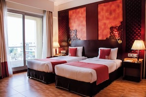 Standard-Zweibettzimmer | Hochwertige Bettwaren, Pillowtop-Betten, Minibar, Zimmersafe