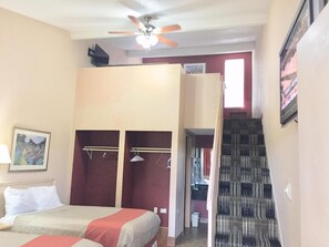 Desk, iron/ironing board, rollaway beds, free WiFi