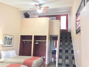 Desk, iron/ironing board, rollaway beds, free WiFi