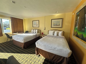 Room, 2 Queen Beds, Non Smoking | Minibar, iron/ironing board, free WiFi, bed sheets