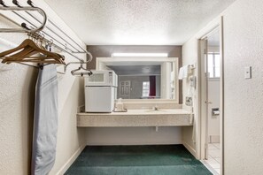 Free toiletries, hair dryer, towels