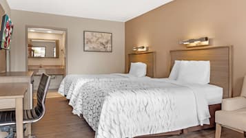 In-room safe, desk, laptop workspace, blackout drapes