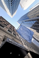 A hotel with a modern facade, including a prominent Eurostars Hotels sign.