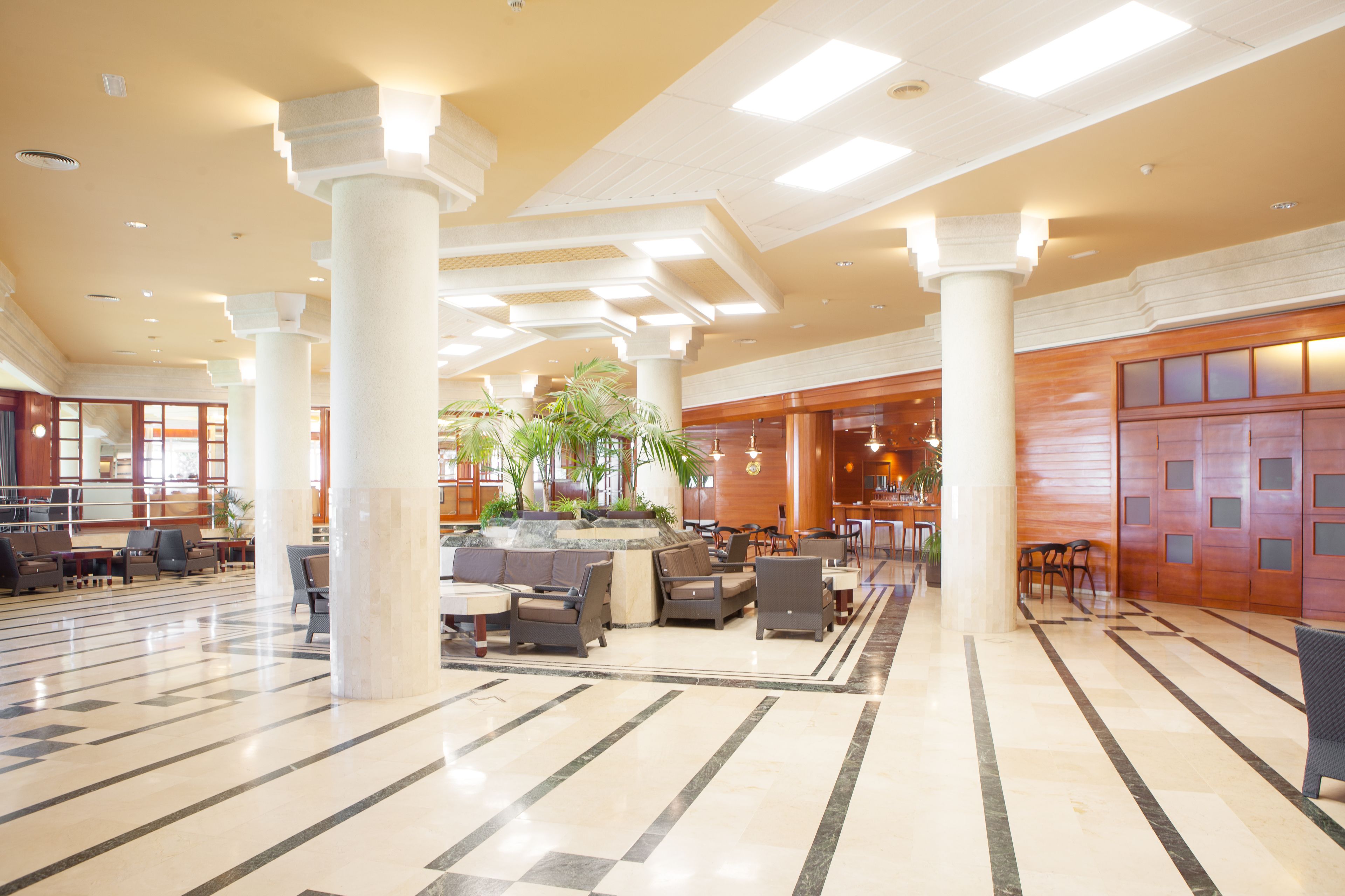 Sitteområde i lobbyen