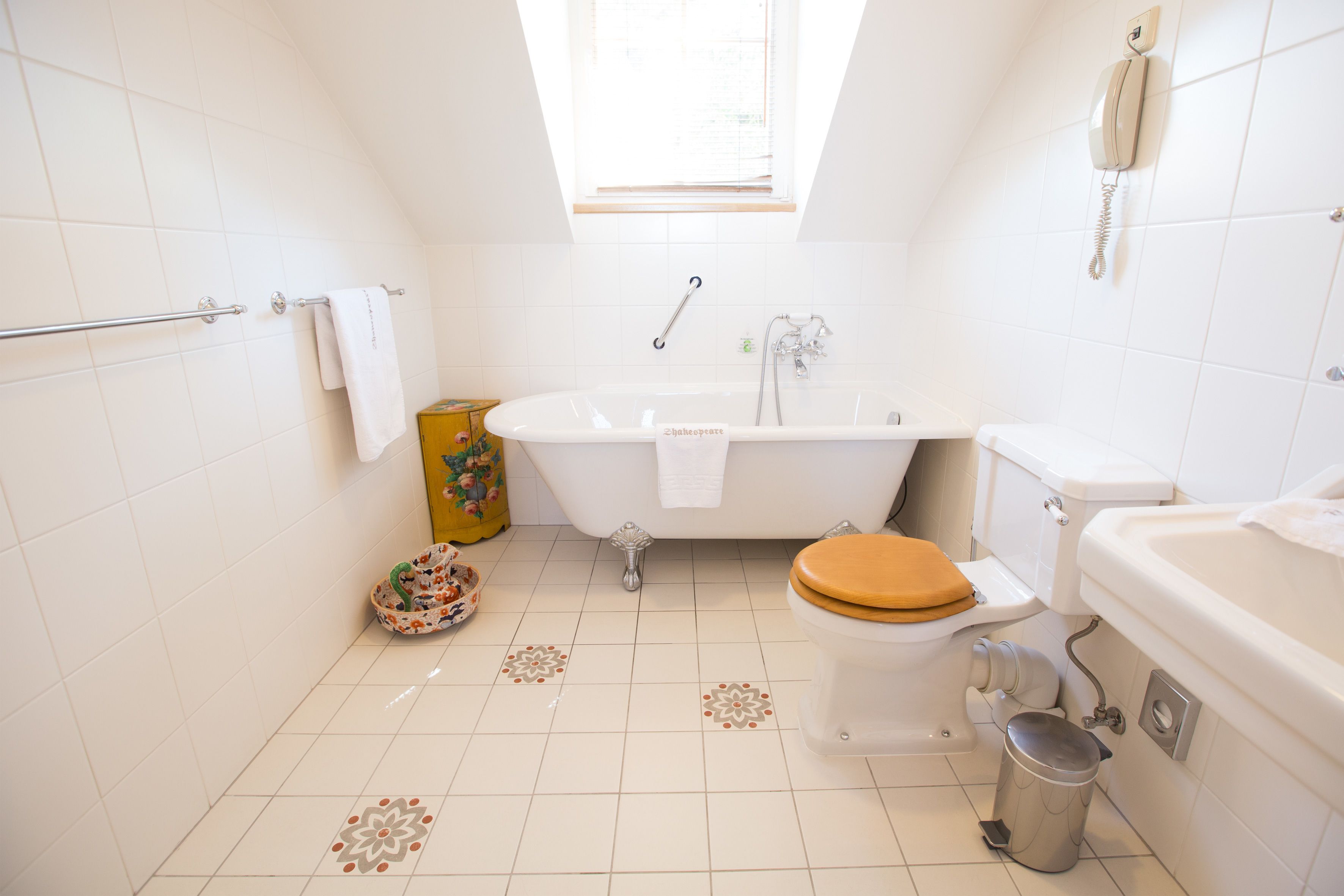 free toiletries, hair dryer, towels