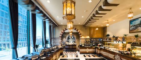 Daily buffet breakfast (SAR 75 per person)