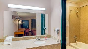 Hair dryer, towels