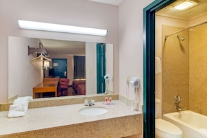 Hair dryer, towels