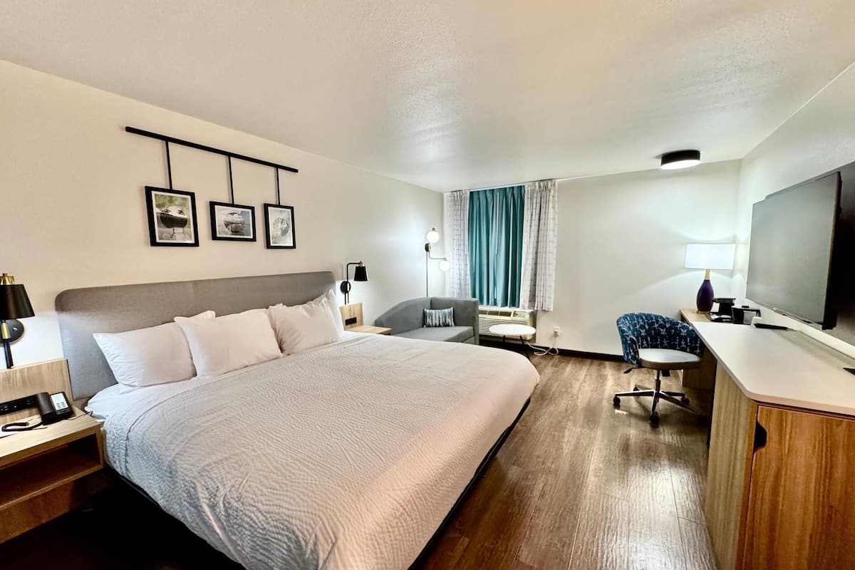 Habitación estándar, 1 cama King size, para no fumadores | Escritorio, tabla de planchar con plancha y cunas gratuitas