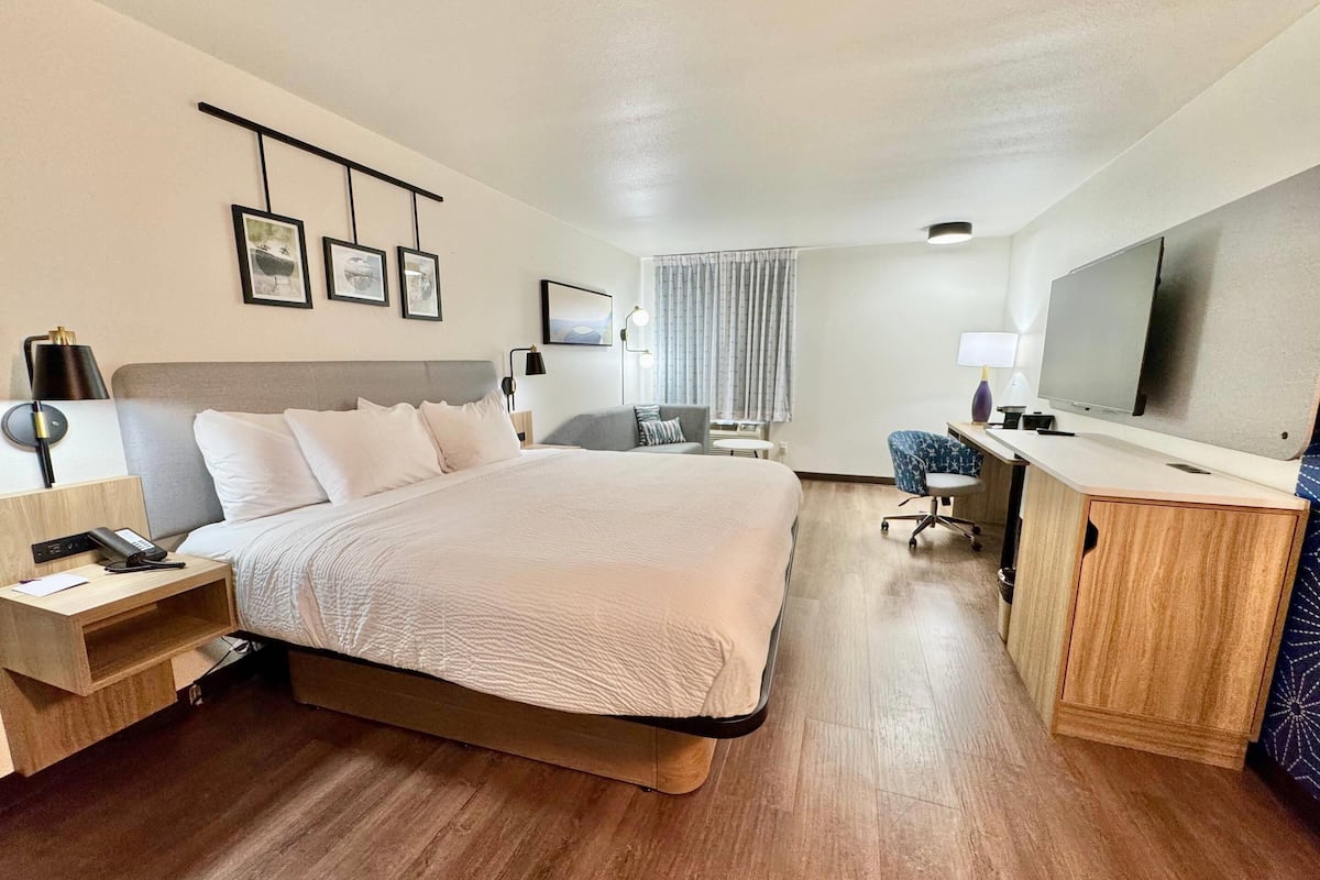 Habitación estándar, 1 cama King size, para no fumadores | Escritorio, tabla de planchar con plancha y cunas gratuitas