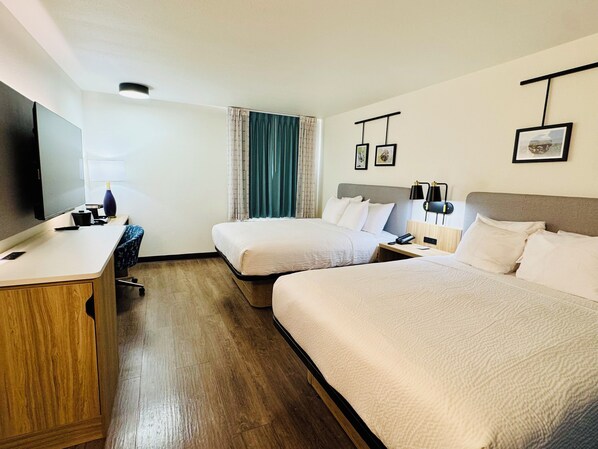 Room, 2 Queen Beds, Non Smoking | Desk, iron/ironing board, free cots/infant beds, free WiFi