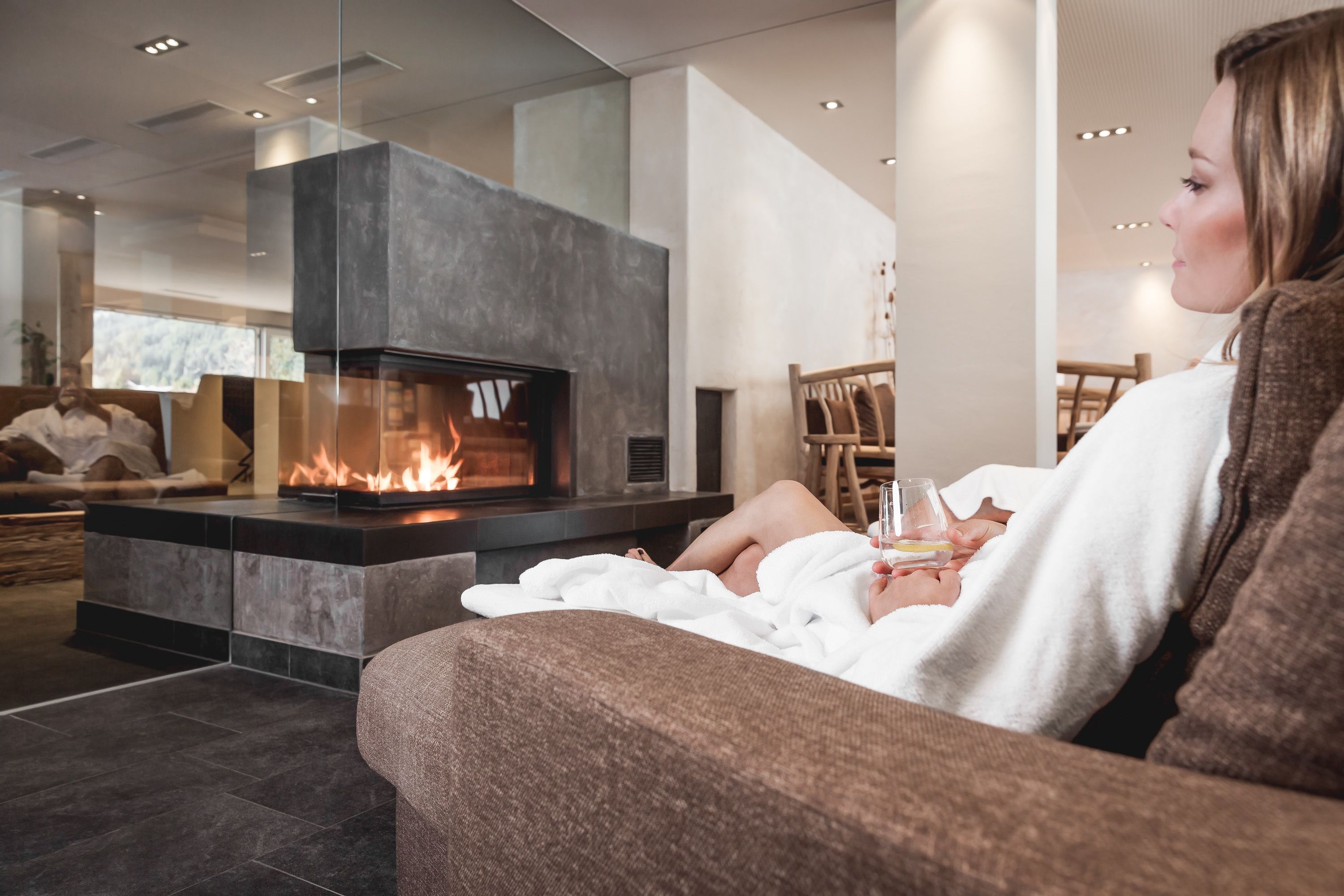 Espace de soins pour les couples, sauna, bain à remous, hammam