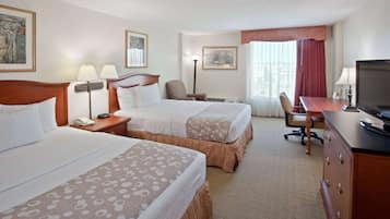 Room, 2 Double Beds, Non Smoking, City View | Premium bedding, pillowtop beds, desk, laptop workspace