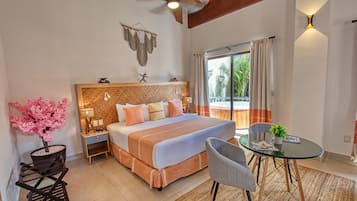 Luxe kamer, 1 kingsize bed met slaapbank | Een kluis op de kamer, verduisterende gordijnen, beddengoed