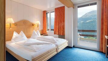 Twin Room, Balcony, Mountain View | In-room safe, desk, free cribs/infant beds, rollaway beds