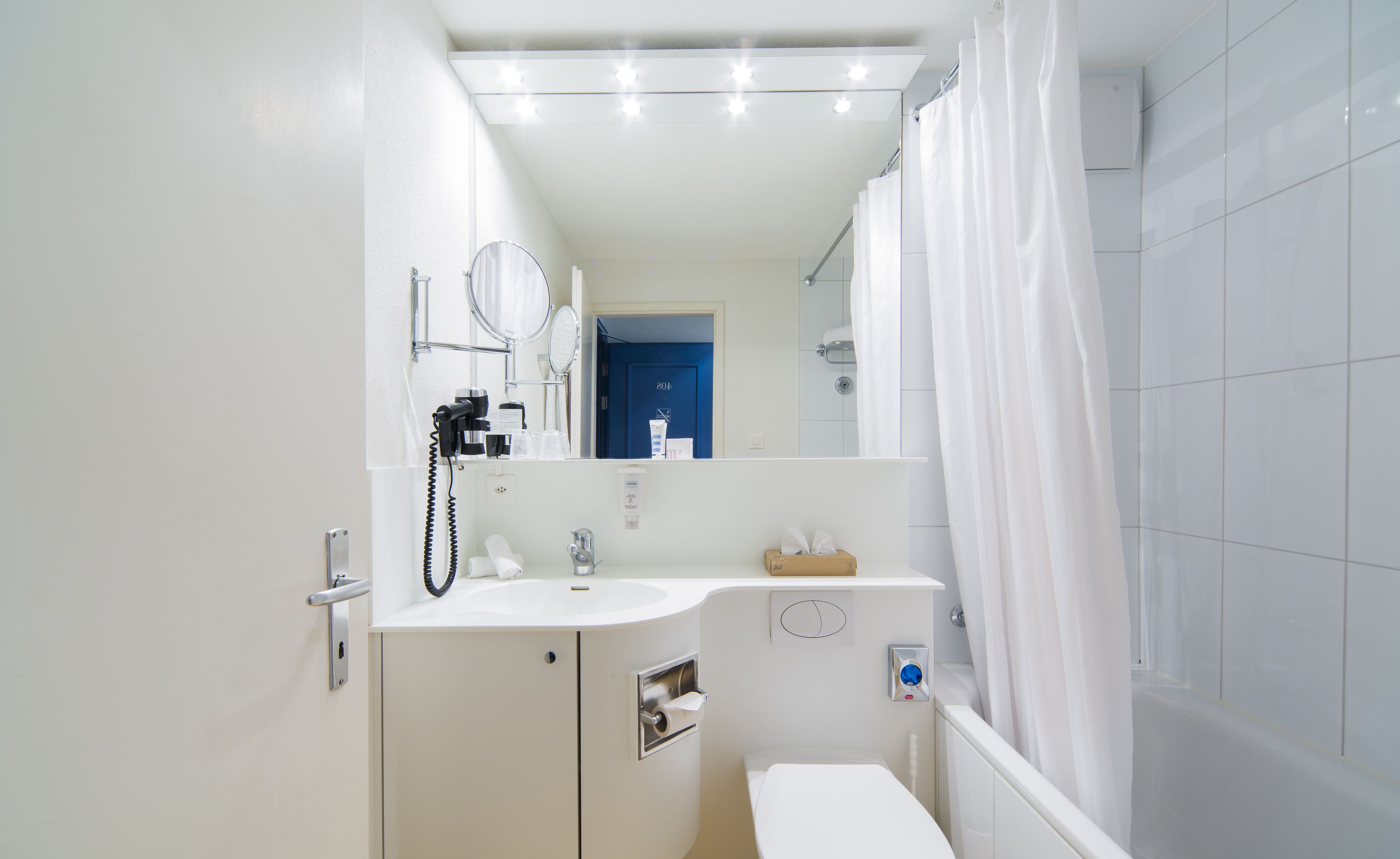 free toiletries, hair dryer, bathrobes, slippers