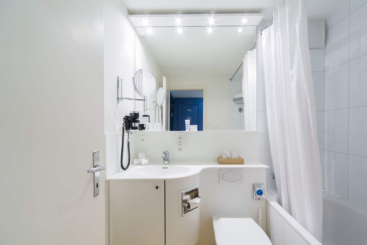 free toiletries, hair dryer, bathrobes, slippers