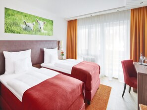 Premium bedding, in-room safe, desk, blackout curtains