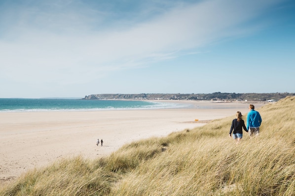 Beach nearby, white sand