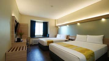 Room, 2 Queen Beds, Non Smoking | Desk, blackout drapes, iron/ironing board, free cribs/infant beds