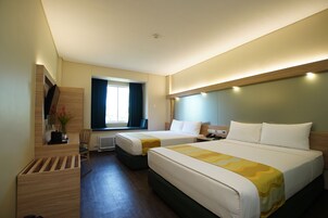 Room, 2 Queen Beds, Non Smoking | Desk, blackout drapes, iron/ironing board, free cribs/infant beds