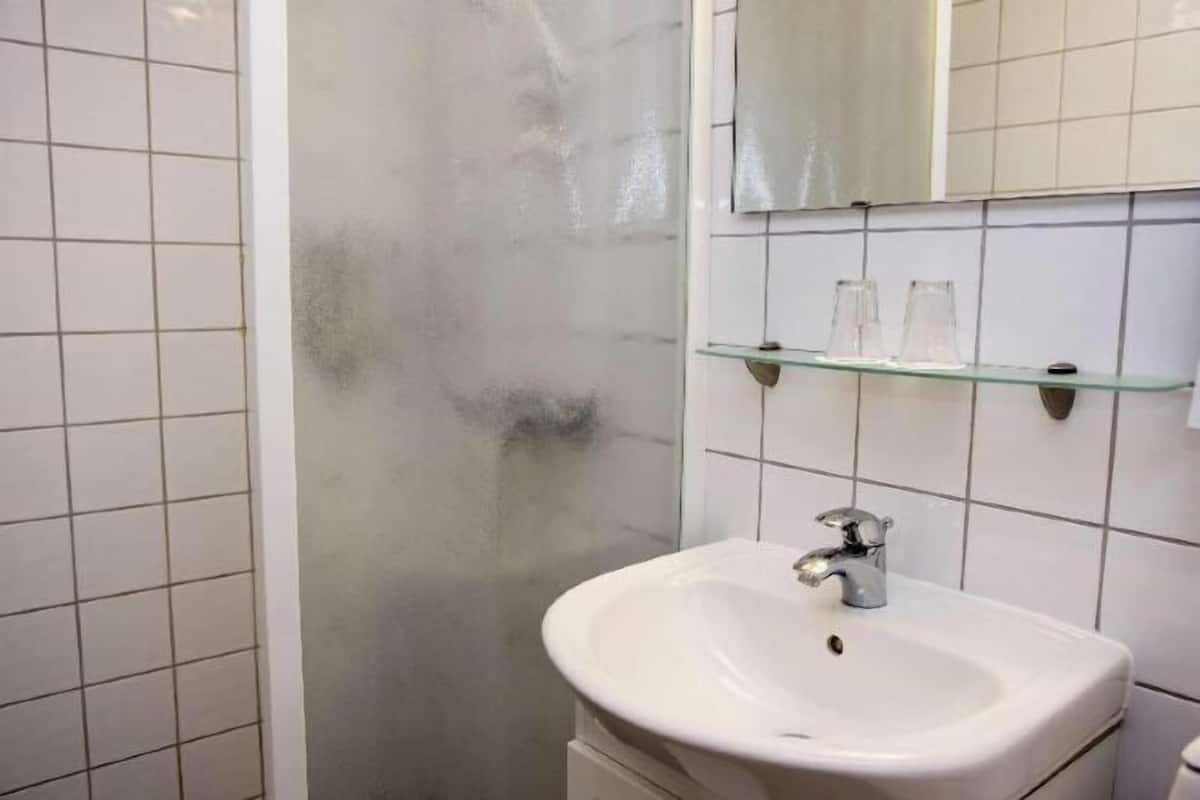 Salle de bain | Douche, serviettes fournies