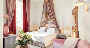 Hypo-allergenic bedding, down duvets, minibar, in-room safe