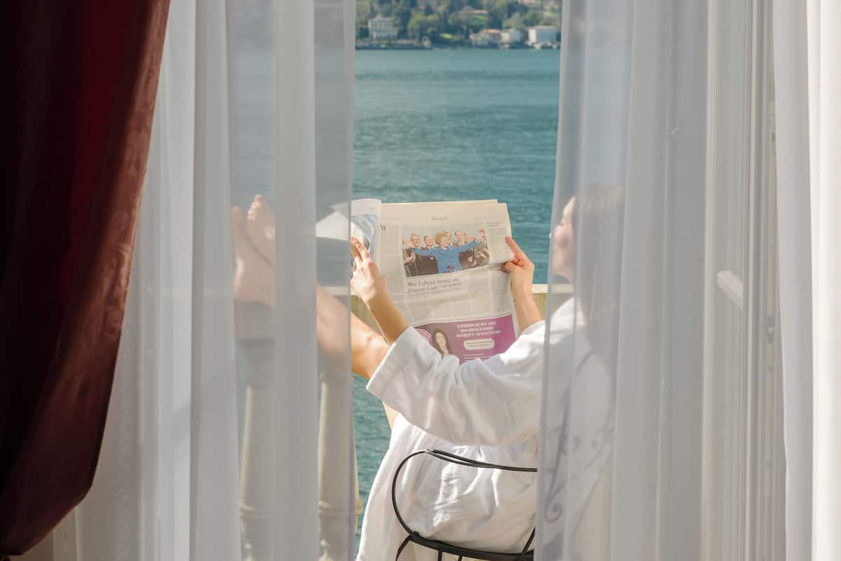 suite, balcony, lake view (queen of sweden) | premium bedding, down duvets, minibar, in-room safe